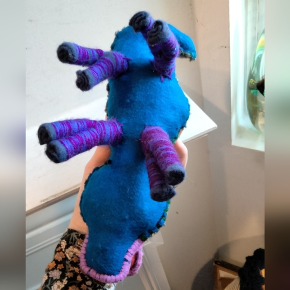 Mexican Chiapas handsewn 🐊 stuffed crocodile vintage - Picture 3 of 6